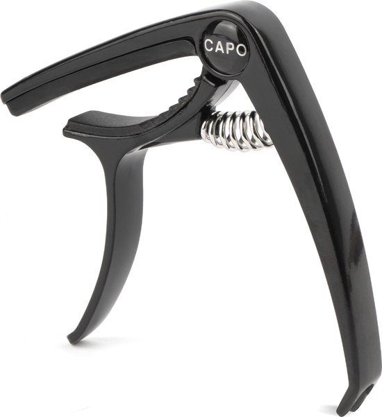 Gitaar Capo lichtgewicht Zink Alloy - voor gitaren met stalen snaren – zwart